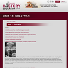Reading Like a Historian, Unit 11: Cold War