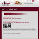 Reading Like a Historian, Unit 12: Cold War Culture/Civil Rights