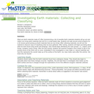Investigating Earth Materials:  Collecting and Classifying