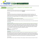 Modeling Earth's Seasons by Rotation and Revolution