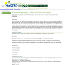 Chromatography: Who Wrote the Note?