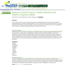 Bacteria Growth Inquiry: Bodily Bacteria and Healthy Hygiene Habits