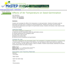 Effects of Air Temperature on Seed Germination