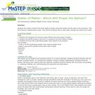 States of Matter: Which Will Propel the Balloon?