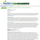 Identifying Plant Family Characteristics