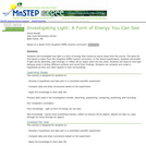 Investigating Light: A Form of Energy You Can See