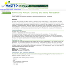Force and Motion: Gravity and Wind Resistance
