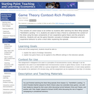Game Theory Context-Rich Problem
