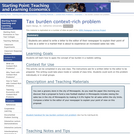 Tax Burden Context-Rich Problem
