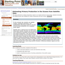 Estimating Primary Production in the Oceans from Satellite Data