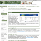 Resources for Using PhET Simulations in Class  PhET Activities Database