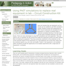 Using PhET Simulations to Replace Real Equipment in Lab Circuit Construction Kit