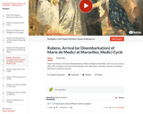 Rubens's Arrival (or Disembarkation) of Marie de Medici at Marseilles, Medici Cycle