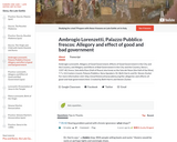 Ambrogio Lorenzetti, Palazzo Pubblico frescos: Allegory and effect of good and bad government