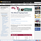 Medicine Games: Blood Typing