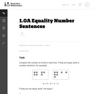 Equality Number Sentences