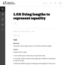 Using lengths to represent equality