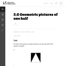 Geometric Pictures of One Half