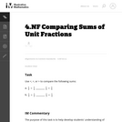Comparing Sums of Unit Fractions