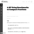 Using Benchmarks To Compare Fractions