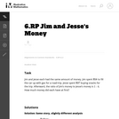 Jim and Jesse's Money