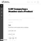 Comparing a Number and a Product