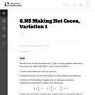 Making Hot Cocoa, Variation 1