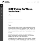 Voting for Three, Variation 1