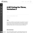 Voting for Three, Variation 3
