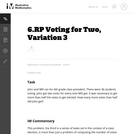 Voting for Two, Variation 3