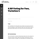 Voting for Two, Variation 4