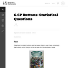 Buttons: Statistical Questions