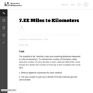 Miles to Kilometers