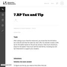 Tax and Tip