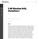 Election Poll, Variation 1