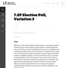 Election Poll, Variation 3