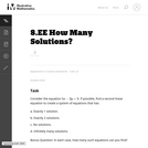 How Many Solutions?
