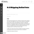 Shipping Rolled Oats