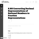 Converting Decimal Representations of Rational Numbers to Fraction Rep