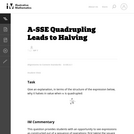 Quadrupling Leads to Halving