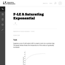 A Saturating Exponential