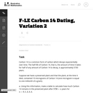 Carbon 14 Dating, Variation 2