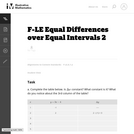 Equal Differences Over Equal Intervals 2