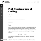 Newton's Law of Cooling