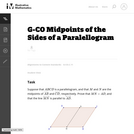 Midpoints of the Sides of a Paralellogram