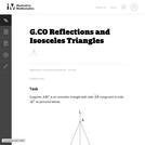 Reflections and Isosceles Triangles