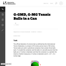 G-MG Tennis Balls in a Can
