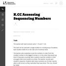 Assessing Sequencing Numbers