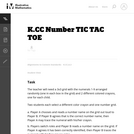 Number TIC TAC TOE