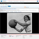 Girl and Volley Ball, Manzanar Relocation Center, California